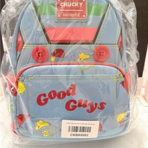 Loungefly Chucky Good Guys Backpack - Blue and Red